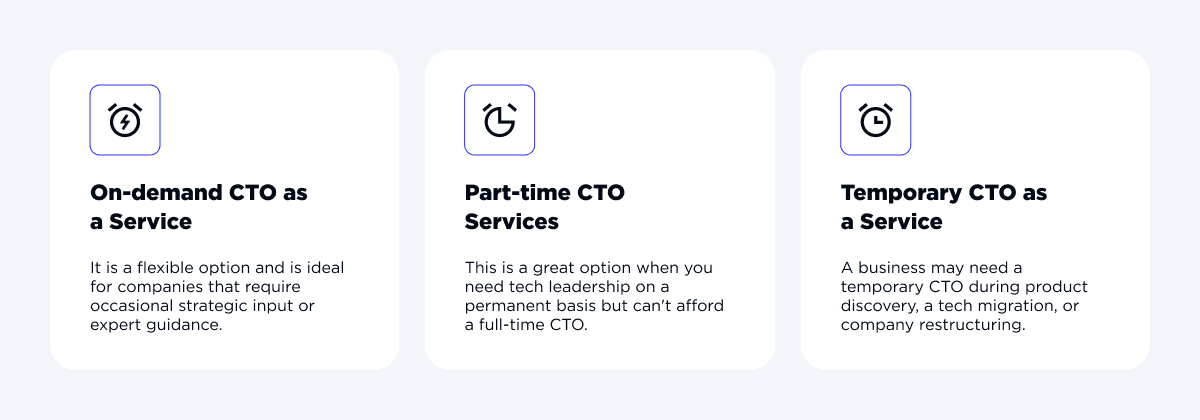 CTO as a service types