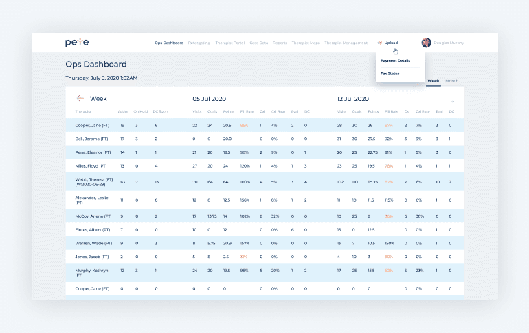 healthcare database example