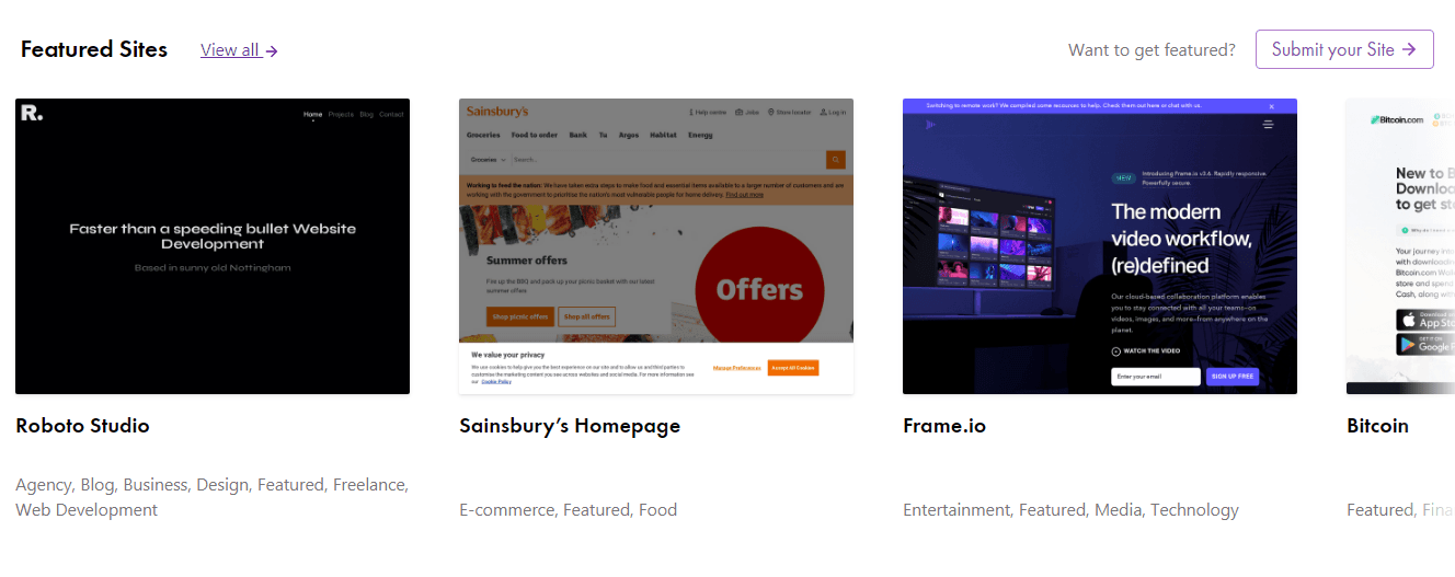 Gatsby.js website examples