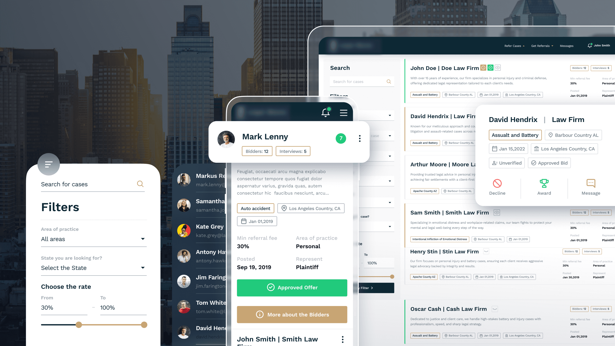 Online platform for lawyers in the US - case study