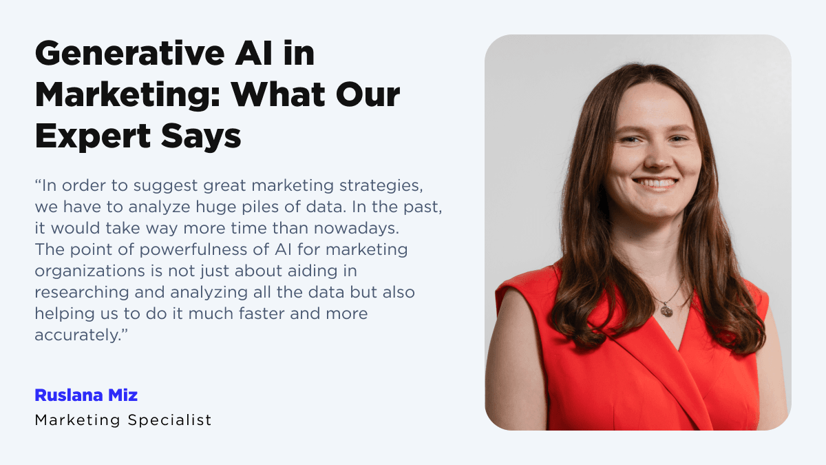 Marketing Specialist about Generative AI in Marketing