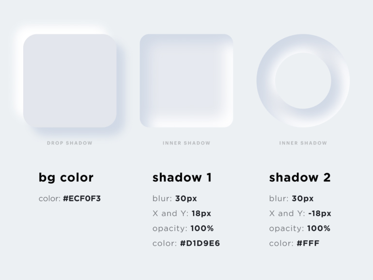 neumorphism shadows guide